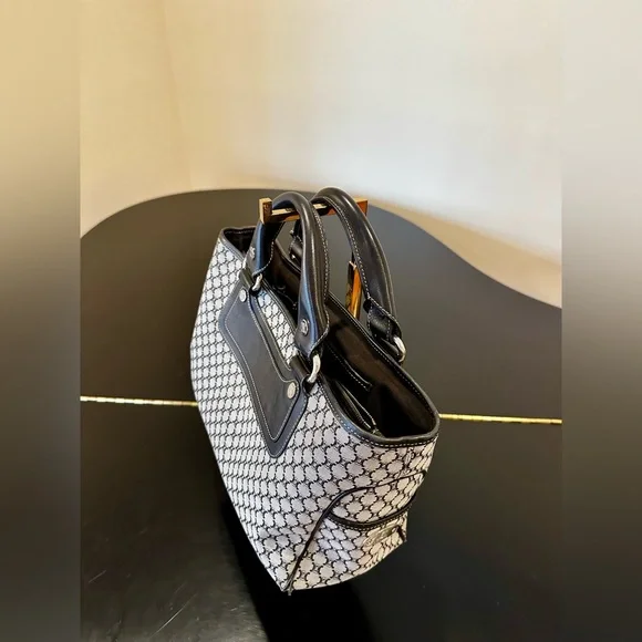 CELINE 80’S VINTAGE RETRO ICONIC COUTURE LUXURY AUTHENTIC RUNWAY MACADAM BAG - Picture 8 of 17